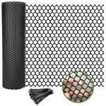 Plastic Wire Mesh Fence, 15.7IN X 59FT, Black, Poultry Animal Barrier .... Fixed Price $58.88.