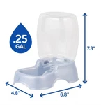 Petmate Cafe Ash Blue Gravity Waterer .25 Gallon For Cats Dogs Easy To Clean. Fixed Price $7.49.