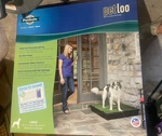 Petsafe Loo Indoor Toilet, Portable Dog Potty Station, Medium Grass Pad!. Fixed Price $59.00.