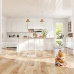 190" Extra Wide Baby Gate Playpen, Adjustable Fence Yard, Long Dog .... Fixed Price $180.58.