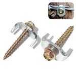 Bytcew 100 Pcs Fencing Fasteners Post Screw With Wire Fixer, Fence Staple For. Fixed Price $46.32.
