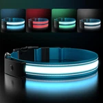 Led Dog Rechargeable- Brightest Light Up Collars 1,600 Feet Of H.... Fixed Price $43.94.