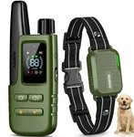 Jugbow 4500FT IPX8 Waterproof Dog Training Collar, Shock/beep/vibration, Green. Fixed Price $24.99.