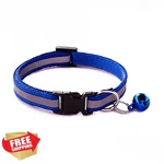 Cyhaen Puppy Dog Cat Collar Blue With Bell One Size. Fixed Price $20.00.