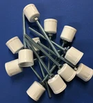 Dog Agility EQUIPMENT-12 Weave Pole Spikes/stakes. Fixed Price $38.00.