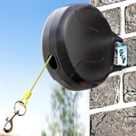 Wall Mount Retractable Dog Tie Out Cable For Small To Large 30FT, Black. Fixed Price $62.89.