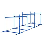 4 Pc Dog Agility Training Kit - Adjustable Jumps, Carry Bag, Blue. Fixed Price $70.51.