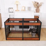 55"L Adjustable Dog Playpen Pet Fence Heavy Duty Exercise Furniture Style. Fixed Price $205.99.