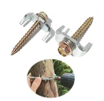 Bytcew 100 Pcs Fencing Wid 0.8''(FASTENER) + Len 1.7''(SCREW), Silver. Fixed Price $45.60.