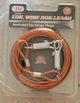 12 Ft Heavy Duty Dog Coil Wire Leash Up To 80 Lbs Lead Collar Rope Cord Walking. Fixed Price $6.00.