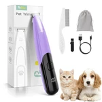 Papmini Dog Paw With Led Light, 35DB Low Noise Trimmers Purple. Fixed Price $21.76.