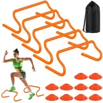 Agility Hurdles Training Equipment - 5 Speed And 10 Soccer Cones With.... Fixed Price $39.99.