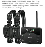 Bhcey Wireless Fence & Training COLLARS-2 Dogs-new Original Box-opened. Fixed Price $85.00.