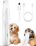 Dodiff Dogs Paw Trimmer, 2 Speed Low Noise Clippers For Grooming, White. Fixed Price $13.25.