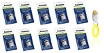 10 Pack Perimeter IFA-001 Dog Collar Batteries For Invisible Fence +free Clicker. Fixed Price $71.20.