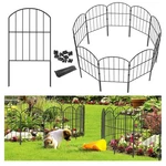 Goovilla 20FT X 24IN Garden Fence, 19 Piece Rustproof Metal No Dig Black Panels. Fixed Price $56.61.