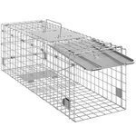 Live Animal Cages Trap Humane Cat Rodent Control Folding With Handle For Rabbits. Fixed Price $107.05.