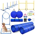 Dog Obstacle Course Competition Agility Training Starter Kit W/ Tunnels. Fixed Price $89.60.