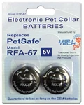 High Tech Pet RFA-67D Replacement 6V Battery Replaces 2 Pack. Fixed Price $10.19.
