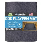 60"X74" Drymate Washable & Reusable Dog Playpen Mat, Super Absorbent, Waterproof. Fixed Price $39.88.