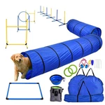 Outdoor 5 Pcs Dog Pet Agility Training Equipment Backyard Starter Course Set. Fixed Price $72.89.