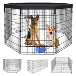 Peekaboo Pet Playpen Dog Fence Foldable Metal Wire Exercise Puppy Pla.... Fixed Price $97.01.