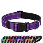Penseepet Reflective Dog Collar Padded With M:width 3/4"NECK 14-20.5", Purple. Fixed Price $15.62.