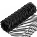 Plastic Chicken Wire Fencing 12'' X 10FT Black Mesh Fence Poultr.... Fixed Price $39.29.