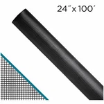 Clear Advantage Charcoal Fiberglass Invisible Window SCREEN,24 IN.X100 Ft. - Fcs. Fixed Price $117.21.