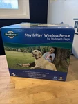Petsafe Stay & Play Wireless Fence For Stubborn Dogs PIF00-13663 New Open Box. Fixed Price $225.00.
