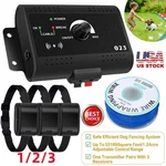 Wireless Electric Fence Pet Containment System Shock Collar For 1/2/3 Dogs. Fixed Price $36.95.
