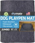 Drymate Jumbo Dog Playpen (60X74), Super 60" 74" (1-PACK), Charcoal. Fixed Price $52.99.