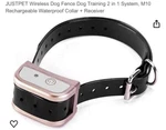Justpet Intelligent Dog Wireless Fence Training Collar 2-IN-1 System M10. Fixed Price $39.99.