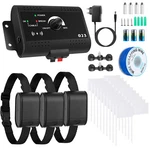 Underground Electric Fence System For 3 Dogs Pet Containment Shock Collars. Fixed Price $15.71.
